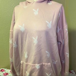 Missguided playboy hoodie oversized plus size